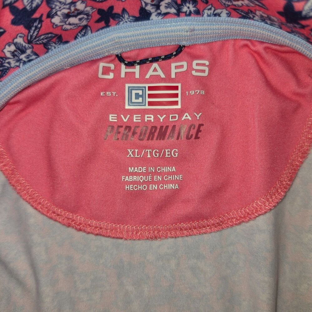 Chaps Everyday Performance polo shirt with an all-over floral pattern - Picture 2 of 2